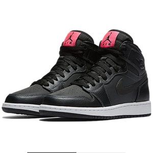 Air Jordan 1 Retro High 'Black Pink' 332148-004 big kids SIZE US 5, EU 37.5